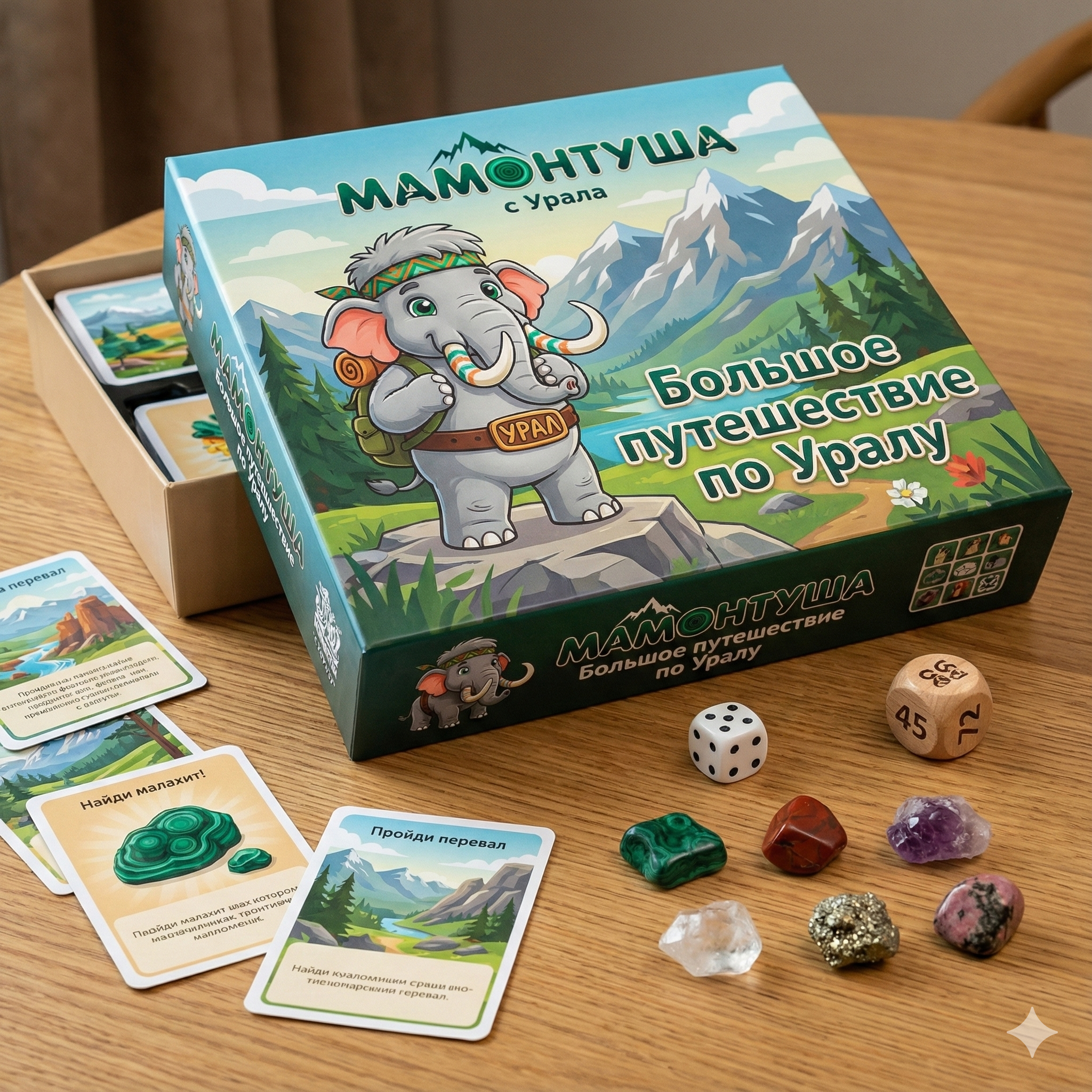 Настольная игра "Большое путешествие по Уралу"